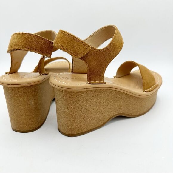 Corso Como Women’s Meena Cork Platform Tan Suede Strappy Comfort Sandals Size 7M - Picture 7 of 15